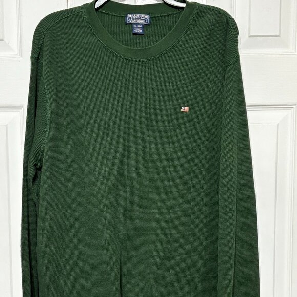 Polo Jeans Co Ralph Lauren Thermal Waffle Knit Forest Green Mens XXL Logo - Picture 1 of 5